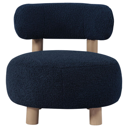 Coaster Furniture Zonie 903168 Boucle Upholstered Barrel Back Accent Chair - Blue IMAGE 2