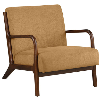 Coaster Furniture Foster 902271 Upholstered Wood Frame Accent Chair - Honey IMAGE 1