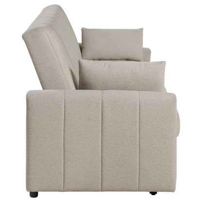 Coaster Furniture Portland 350142 Boucle Upholstered Sleeper Sofa Bed - Latte IMAGE 9