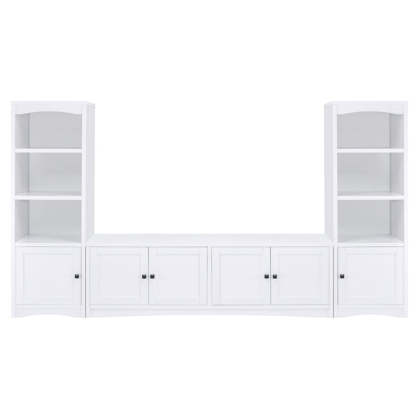  Coaster Furniture Laughlin 724113 4-door Engineered Wood 78-inch TV Stand - White IMAGE 10