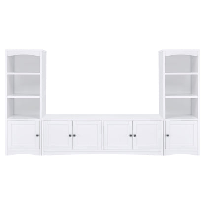  Coaster Furniture Laughlin 724113 4-door Engineered Wood 78-inch TV Stand - White IMAGE 10