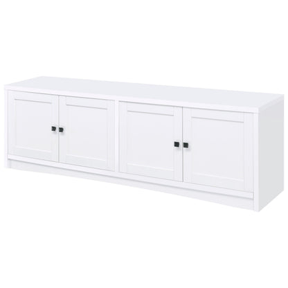  Coaster Furniture Laughlin 724113 4-door Engineered Wood 78-inch TV Stand - White IMAGE 4