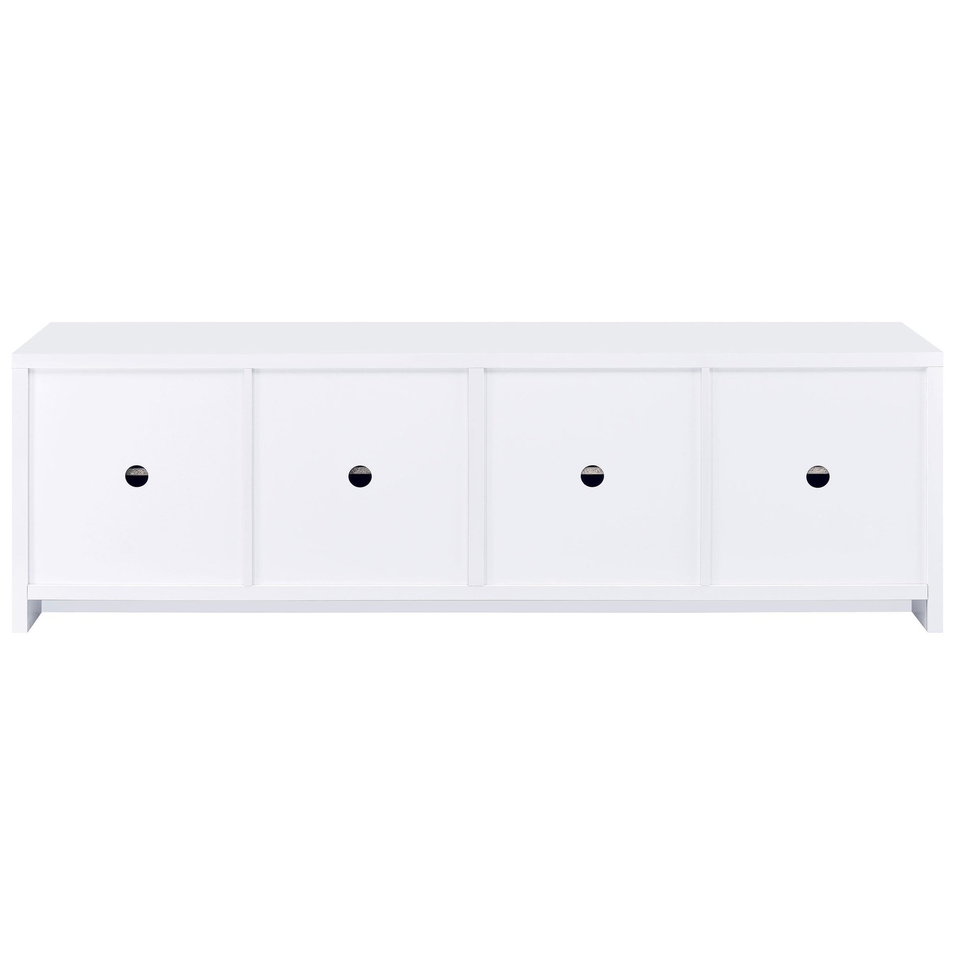  Coaster Furniture Laughlin 724113 4-door Engineered Wood 78-inch TV Stand - White IMAGE 7