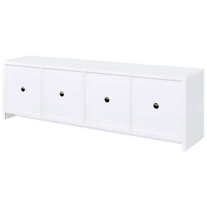  Coaster Furniture Laughlin 724113 4-door Engineered Wood 78-inch TV Stand - White IMAGE 8
