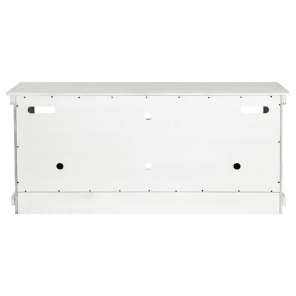 Coaster Furniture Payne 710052 60-inch TV Stand Media Console - Distressed White IMAGE 7