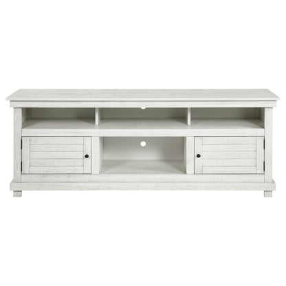  Coaster Furniture Payne 710053 70-inch TV Stand Media Console - Distressed White IMAGE 2