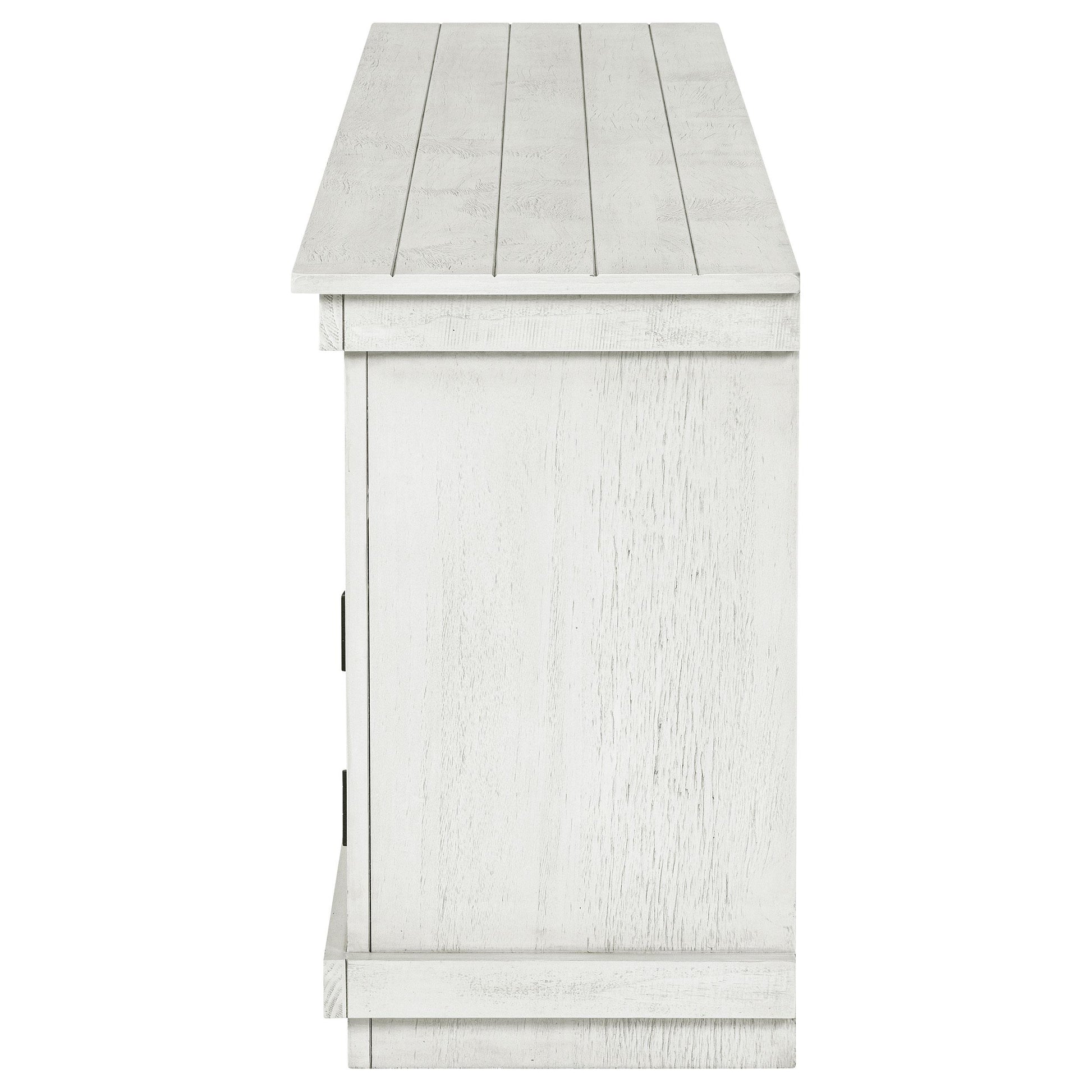  Coaster Furniture Payne 710053 70-inch TV Stand Media Console - Distressed White IMAGE 5