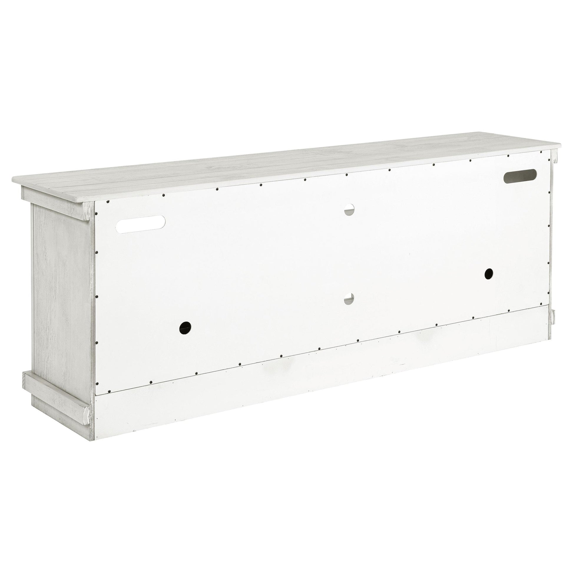  Coaster Furniture Payne 710053 70-inch TV Stand Media Console - Distressed White IMAGE 6
