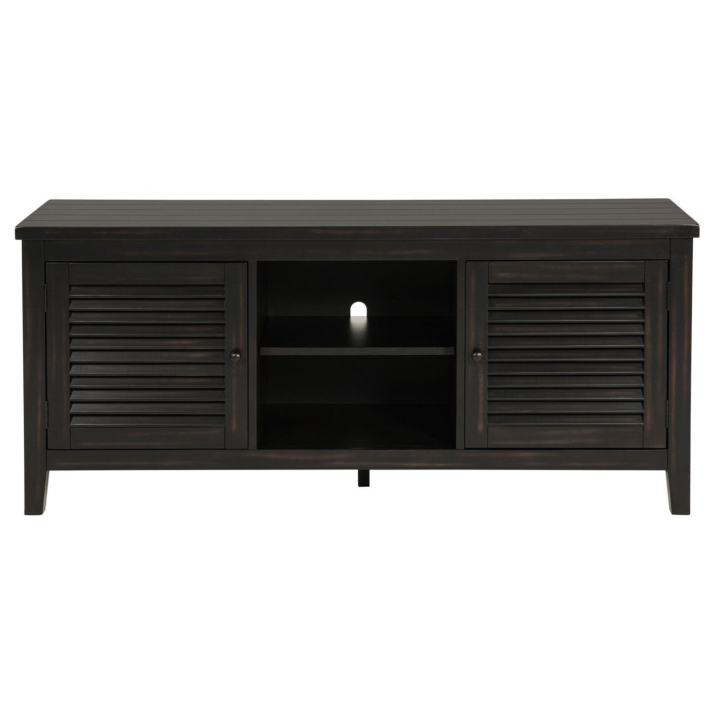 Coaster Furniture Concord 701782 2-door 60-inch TV Stand Console - Distressed Java IMAGE 2
