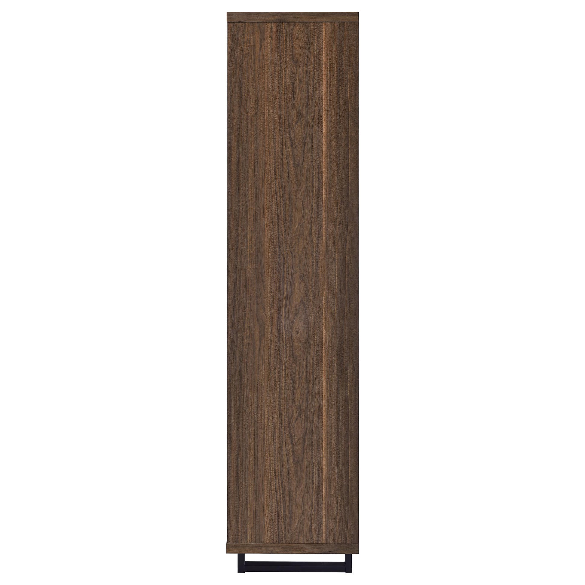 Coaster Furniture Maddox 801863 71-inch 3-shelf Cabinet Bookcase - Walnut IMAGE 5
