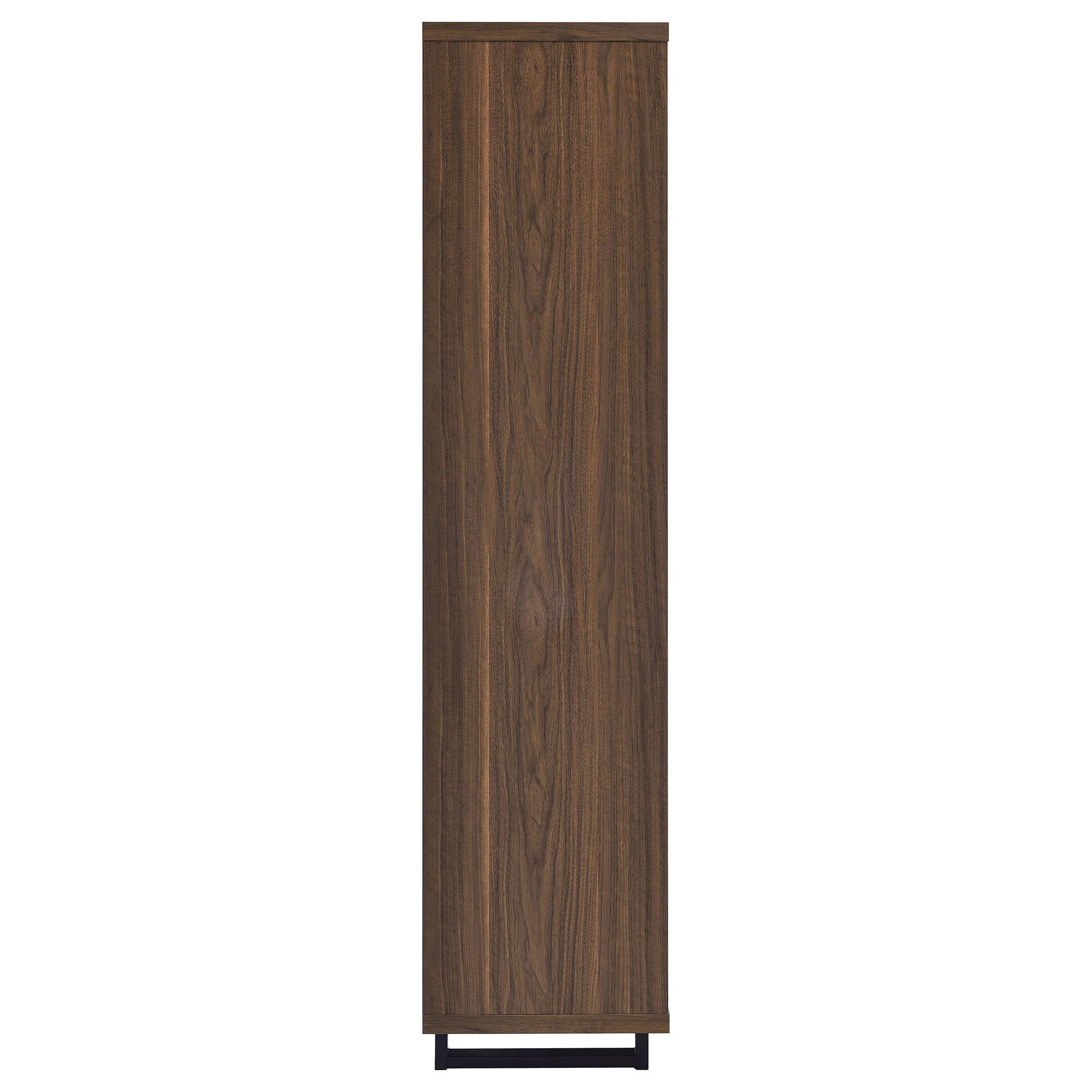 Coaster Furniture Maddox 801863 71-inch 3-shelf Cabinet Bookcase - Walnut IMAGE 9