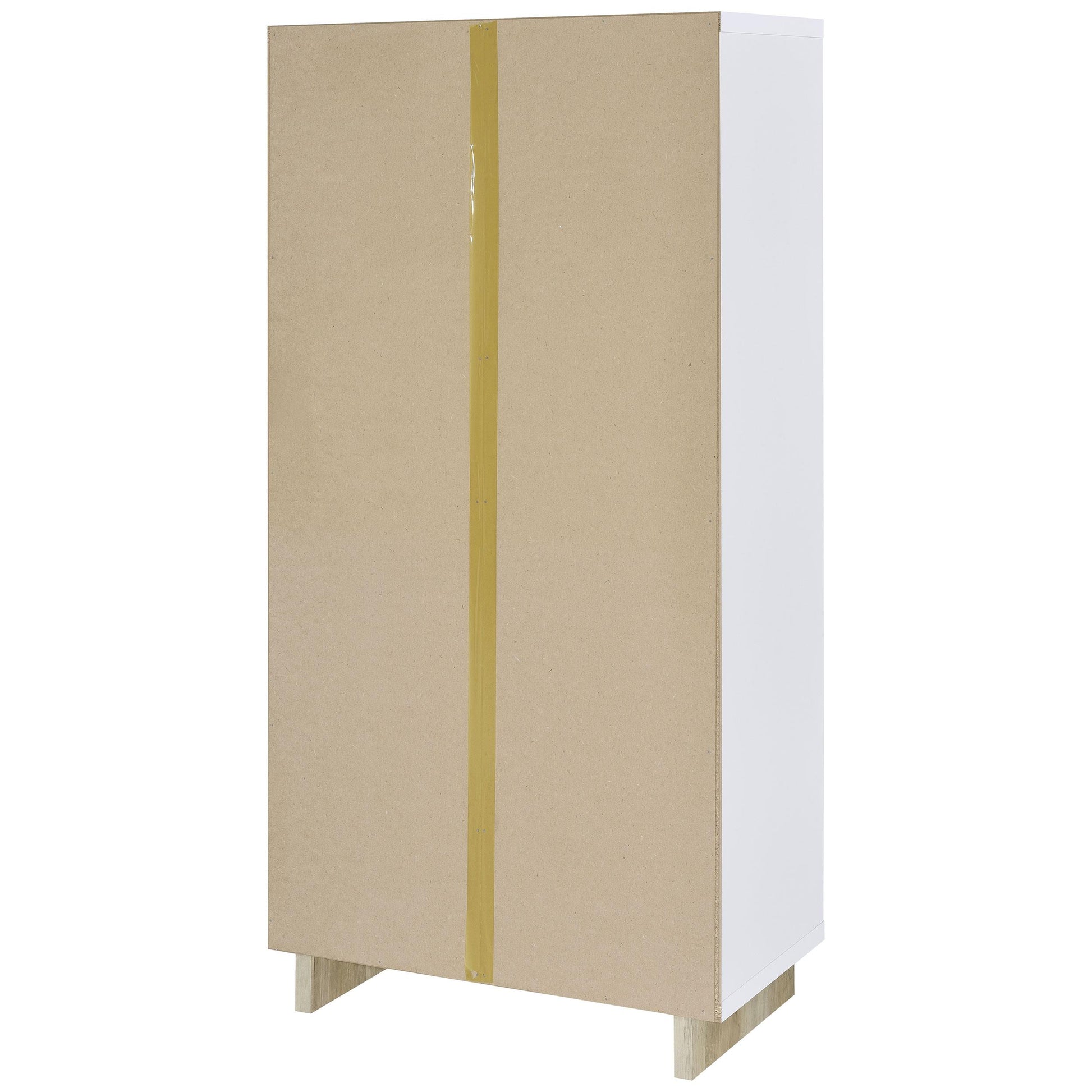 Coaster Furniture Dalton 980075 65-inch 6-shelf Bookcase - White and Distressed Pine IMAGE 6