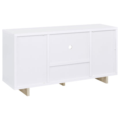 Coaster Furniture Dalton 950405 2-door Storage Cabinet - White and Distressed Pine IMAGE 6