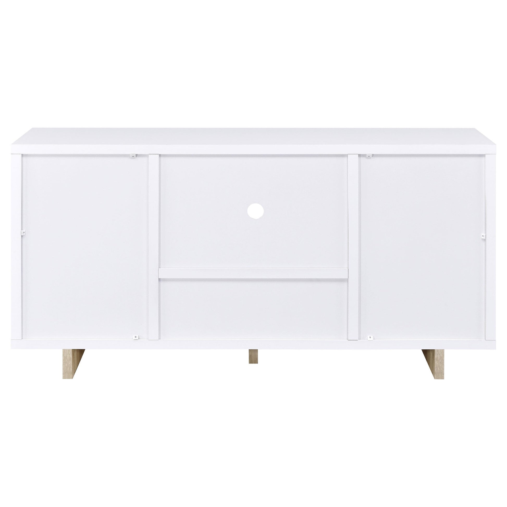 Coaster Furniture Dalton 950405 2-door Storage Cabinet - White and Distressed Pine IMAGE 7