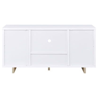 Coaster Furniture Dalton 950405 2-door Storage Cabinet - White and Distressed Pine IMAGE 7