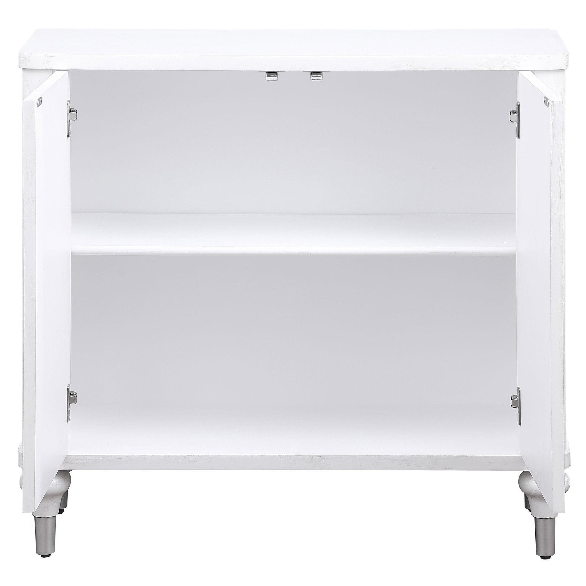 Coaster Furniture Cardella 950411 2-door Mandala Accent Cabinet - Distressed White IMAGE 3