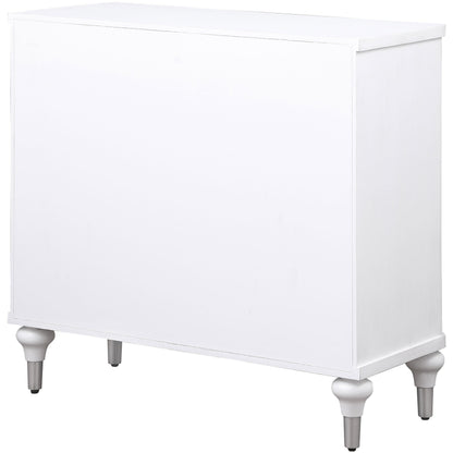 Coaster Furniture Cardella 950411 2-door Mandala Accent Cabinet - Distressed White IMAGE 7