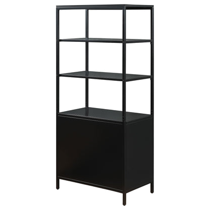 Coaster Furniture Amherst 961651 3-shelf Radio Weave Cane Metal Accent Cabinet - Black IMAGE 7