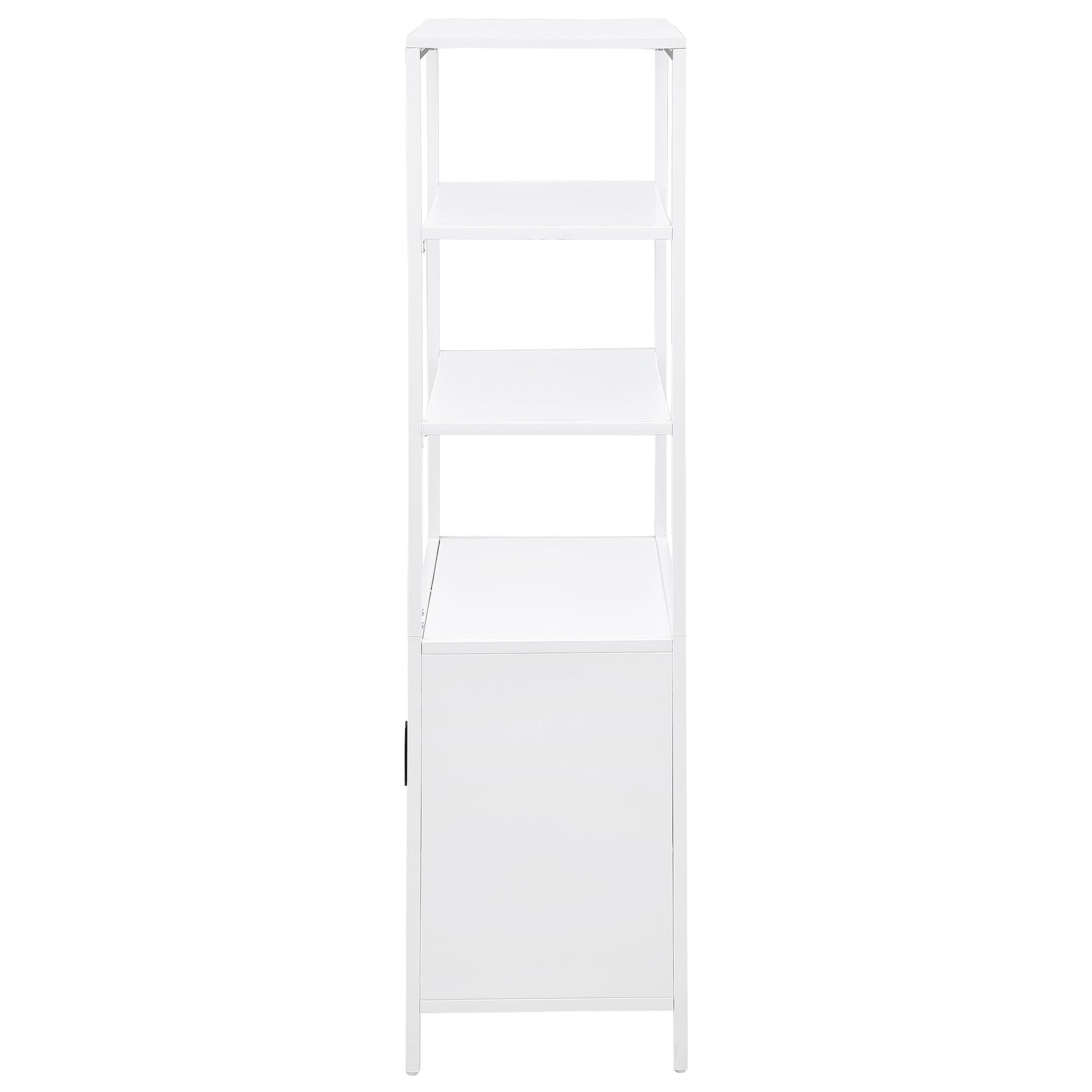 Coaster Furniture Amherst 961652 3-shelf Radio Weave Cane Metal Accent Cabinet - White IMAGE 5