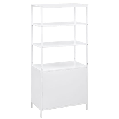 Coaster Furniture Amherst 961652 3-shelf Radio Weave Cane Metal Accent Cabinet - White IMAGE 6