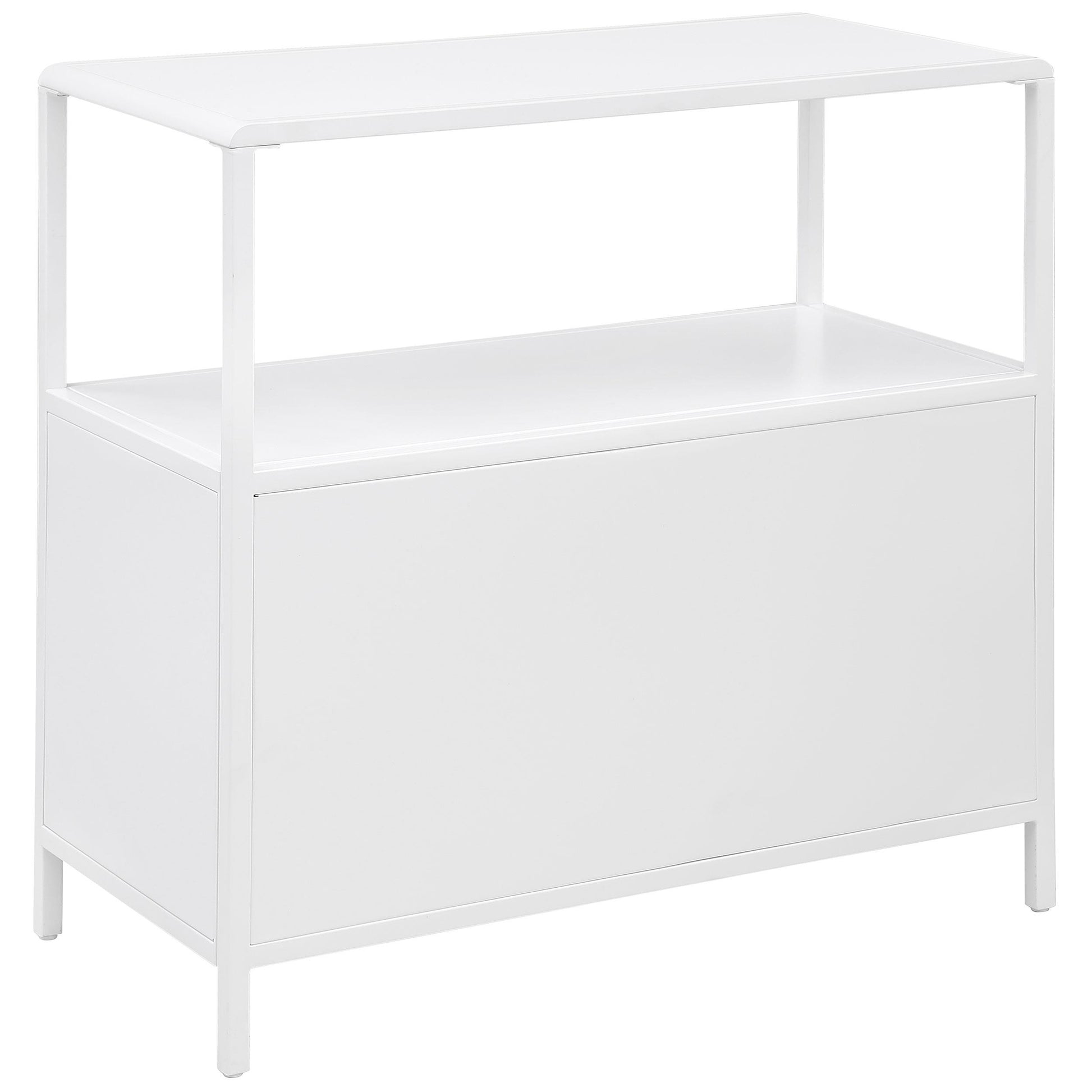 Coaster Furniture Amherst 961642 2-door Radio Weave Cane Metal Accent Cabinet - White IMAGE 6