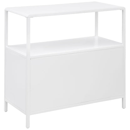 Coaster Furniture Amherst 961642 2-door Radio Weave Cane Metal Accent Cabinet - White IMAGE 6