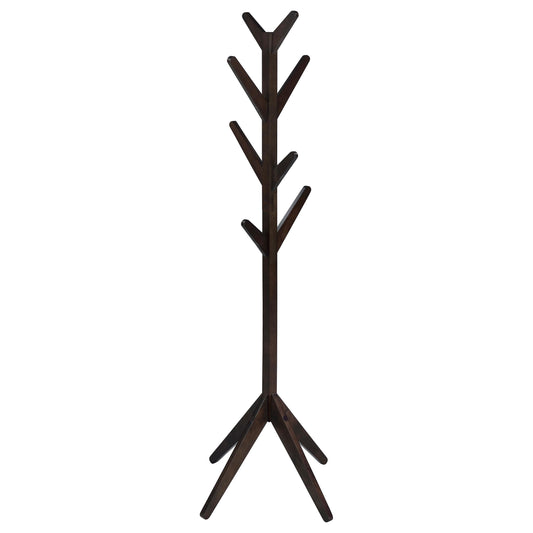 Coaster Furniture Margaret 983273 Solid Wood Coat Rack Clothing Hanger - Cappuccino IMAGE 1