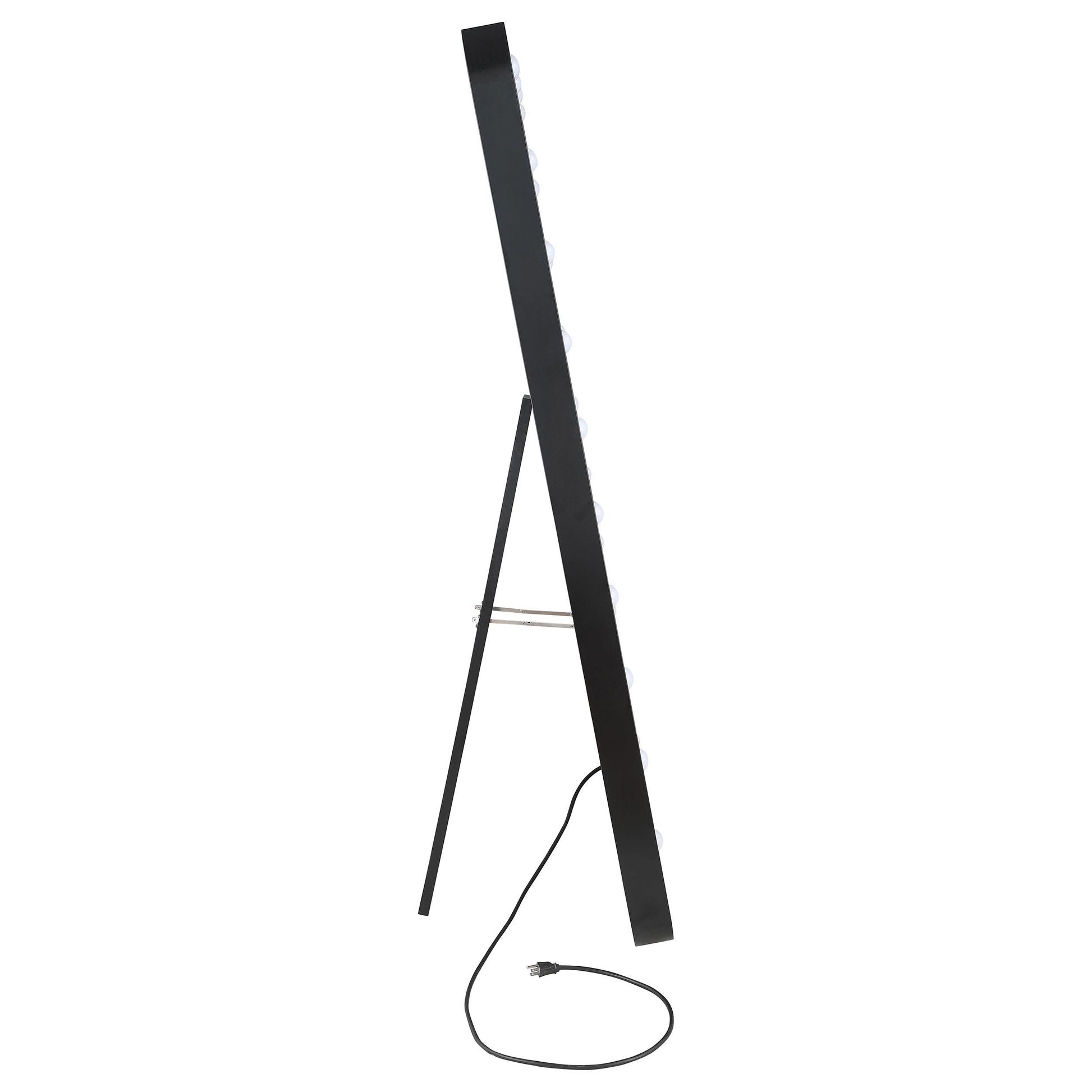 Coaster Furniture Canton 961577 32 x 71 Inch LED Standing Mirror with Speakers - Black IMAGE 7
