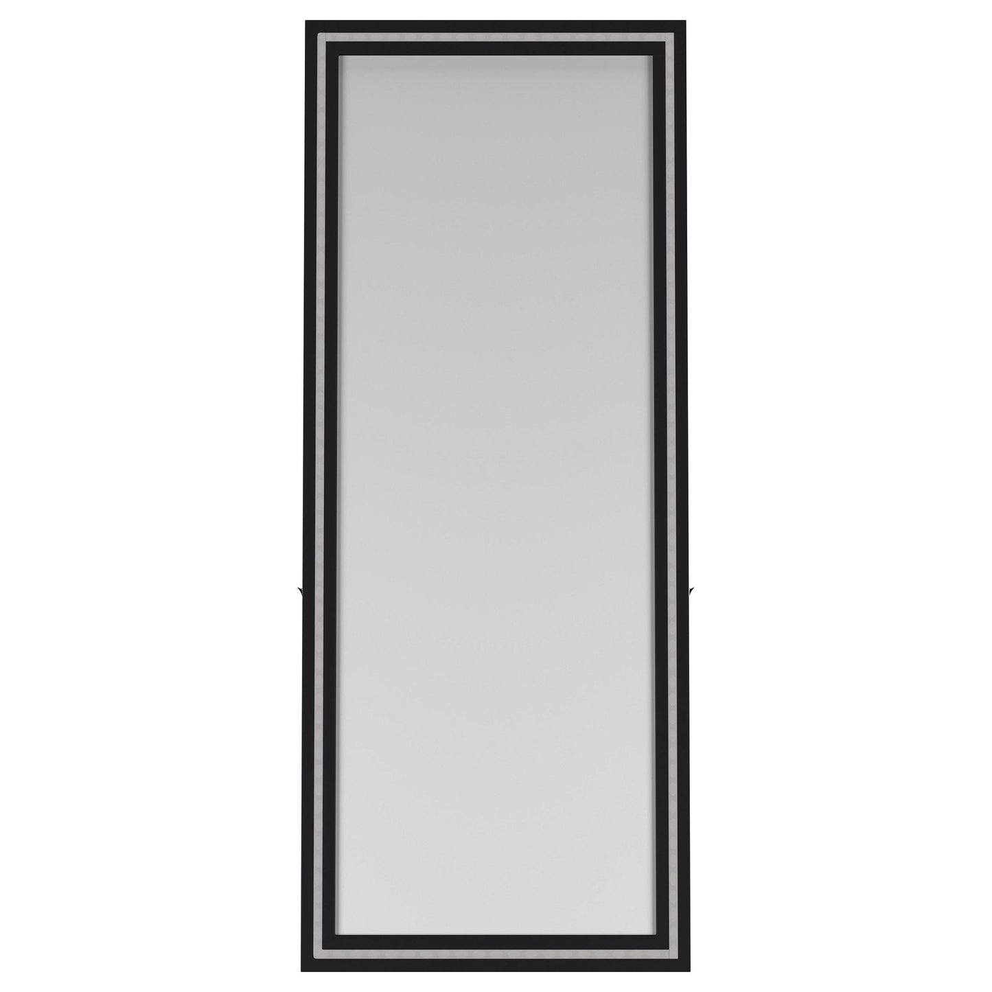 Coaster Furniture Windrose 960962 28 x 67 Inch Tempered LED Standing Mirror - Black IMAGE 10