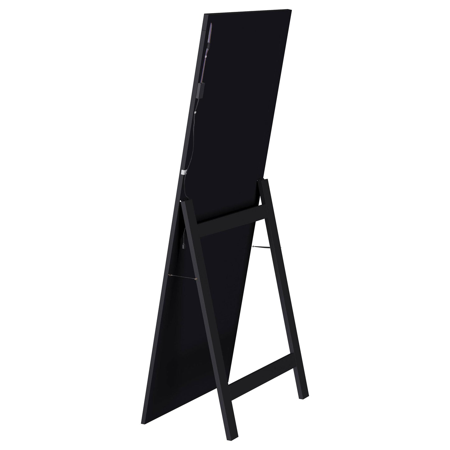 Coaster Furniture Windrose 960962 28 x 67 Inch Tempered LED Standing Mirror - Black IMAGE 13