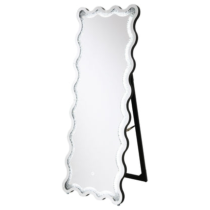Coaster Furniture Brixey 961473 24 x 63 Inch LED Lighting Standing Floor Mirror - Black IMAGE 11
