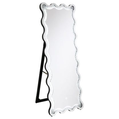Coaster Furniture Brixey 961473 24 x 63 Inch LED Lighting Standing Floor Mirror - Black IMAGE 3