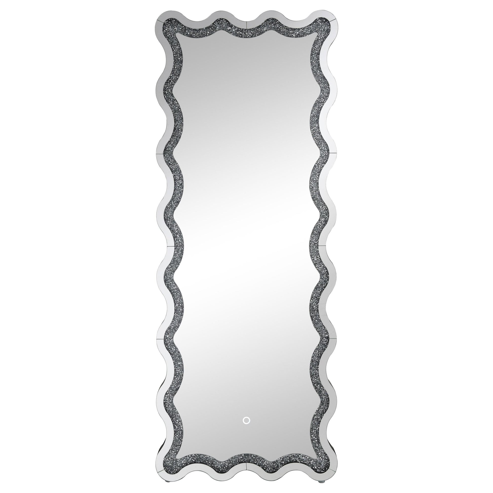 Coaster Furniture Brixey 961473 24 x 63 Inch LED Lighting Standing Floor Mirror - Black IMAGE 5