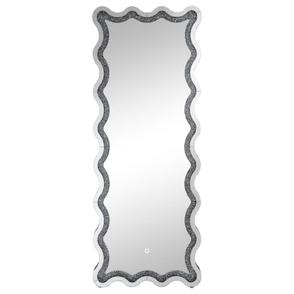 Coaster Furniture Brixey 961473 24 x 63 Inch LED Lighting Standing Floor Mirror - Black IMAGE 5