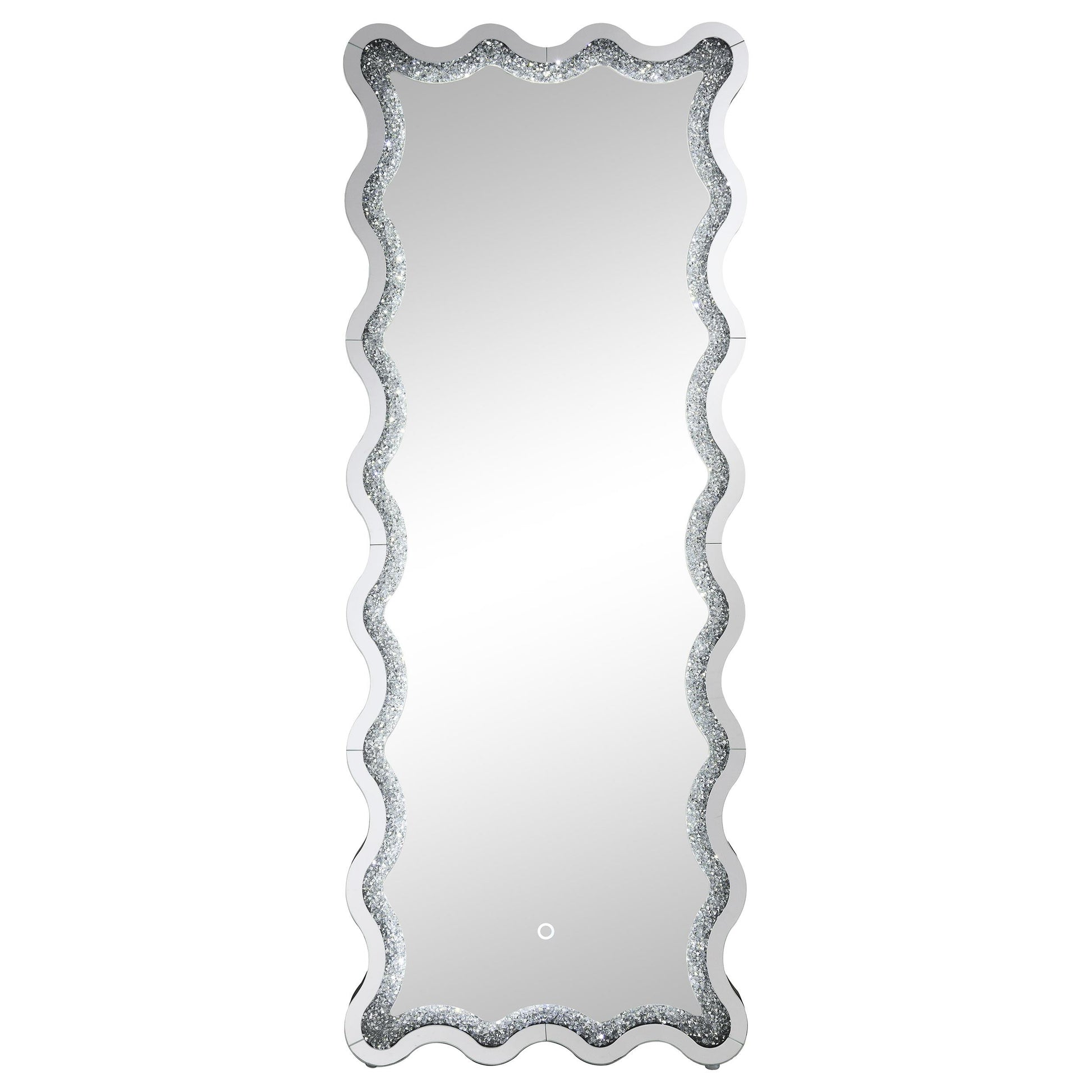 Coaster Furniture Brixey 961473 24 x 63 Inch LED Lighting Standing Floor Mirror - Black IMAGE 6