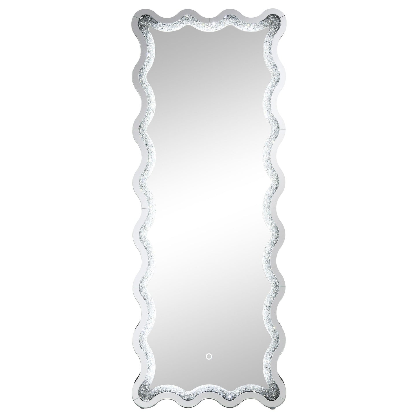 Coaster Furniture Brixey 961473 24 x 63 Inch LED Lighting Standing Floor Mirror - Black IMAGE 7