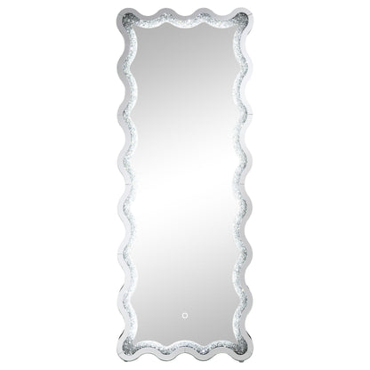 Coaster Furniture Brixey 961473 24 x 63 Inch LED Lighting Standing Floor Mirror - Black IMAGE 7