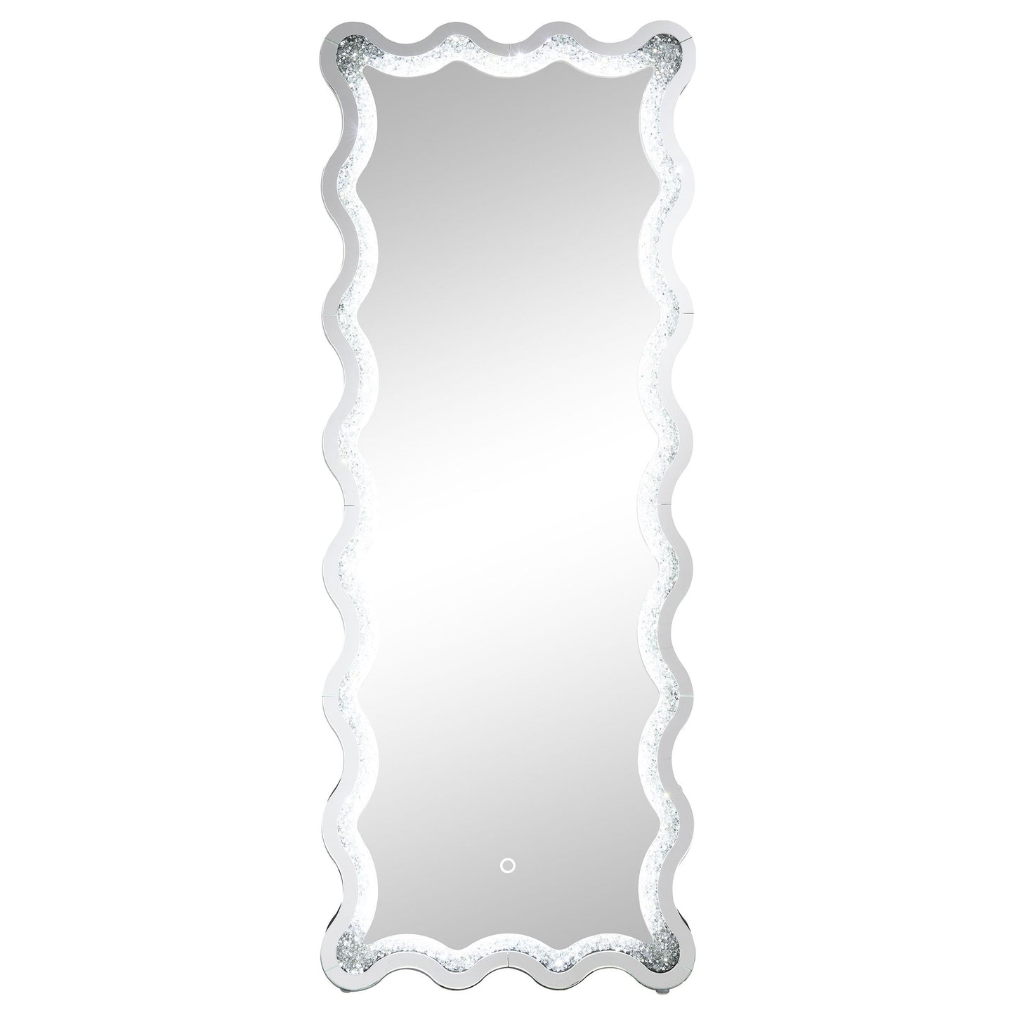 Coaster Furniture Brixey 961473 24 x 63 Inch LED Lighting Standing Floor Mirror - Black IMAGE 8