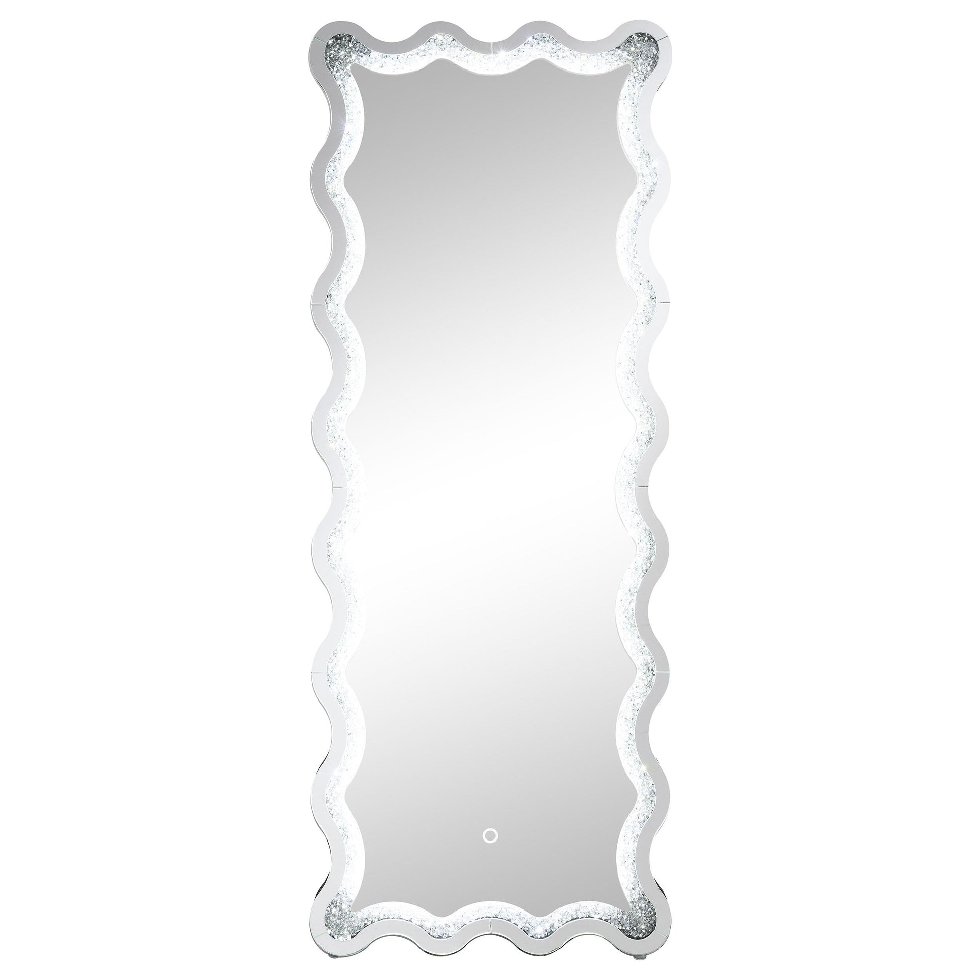 Coaster Furniture Brixey 961473 24 x 63 Inch LED Lighting Standing Floor Mirror - Black IMAGE 8