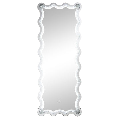 Coaster Furniture Brixey 961473 24 x 63 Inch LED Lighting Standing Floor Mirror - Black IMAGE 8