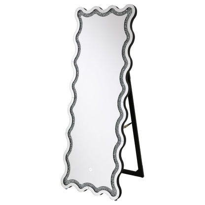 Coaster Furniture Brixey 961473 24 x 63 Inch LED Lighting Standing Floor Mirror - Black IMAGE 9