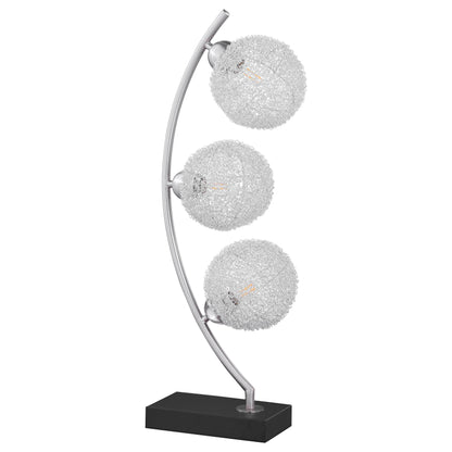 Coaster Furniture Claudia 920233 30-inch Woven Spherical Metal Table Lamp - Black IMAGE 2