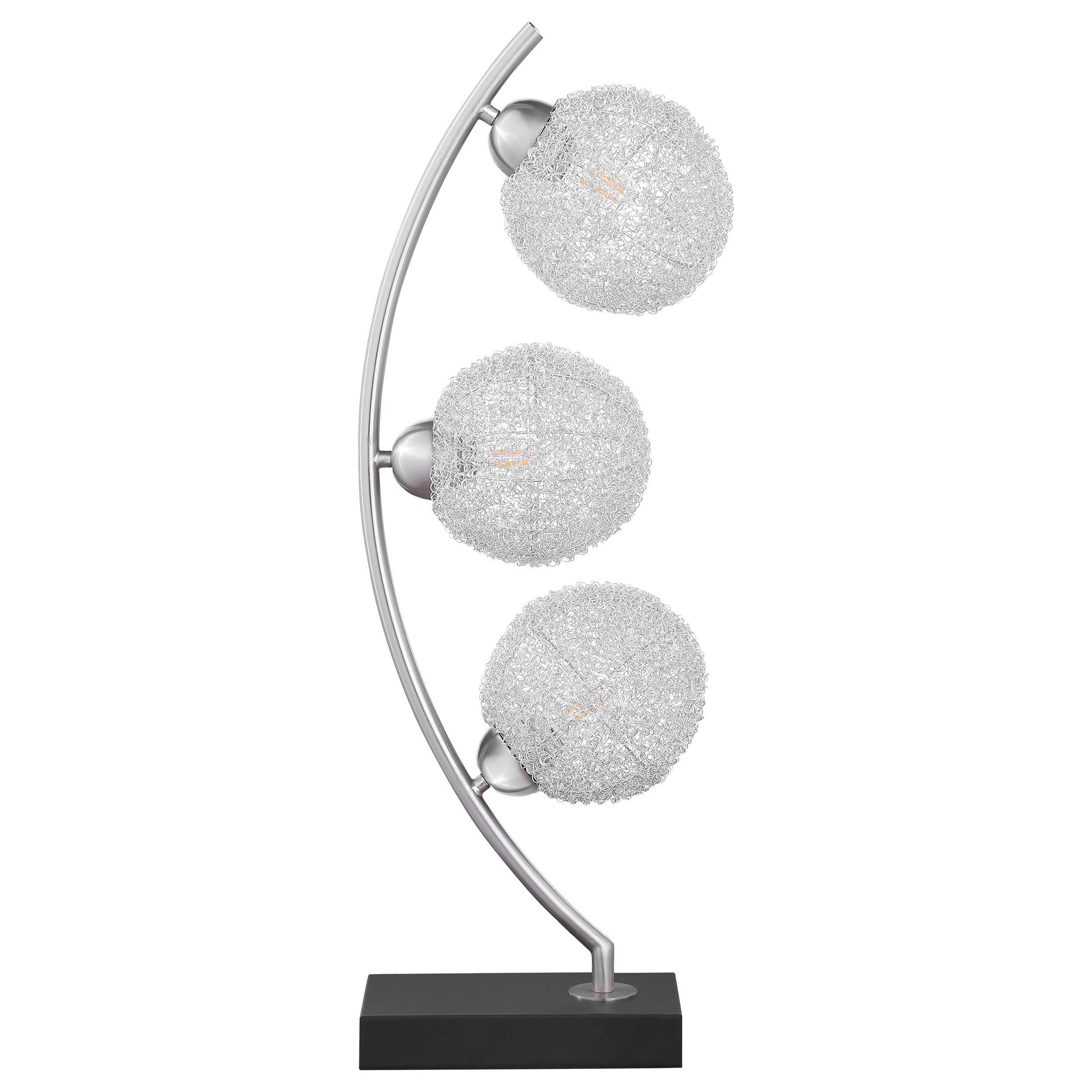 Coaster Furniture Claudia 920233 30-inch Woven Spherical Metal Table Lamp - Black IMAGE 6
