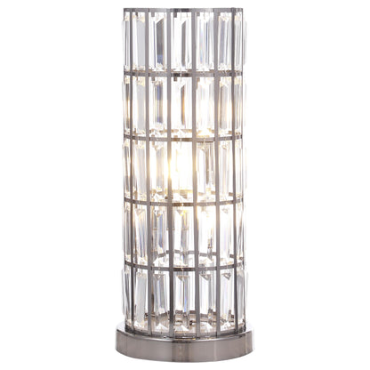 Coaster Furniture Wanda 920234 20-inch Crystal Shade Bedside Table Lamp - Black IMAGE 1