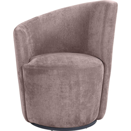 Coaster Furniture Nueva 907528 Upholstered Swivel Chair Curved Backrest - Blush IMAGE 3