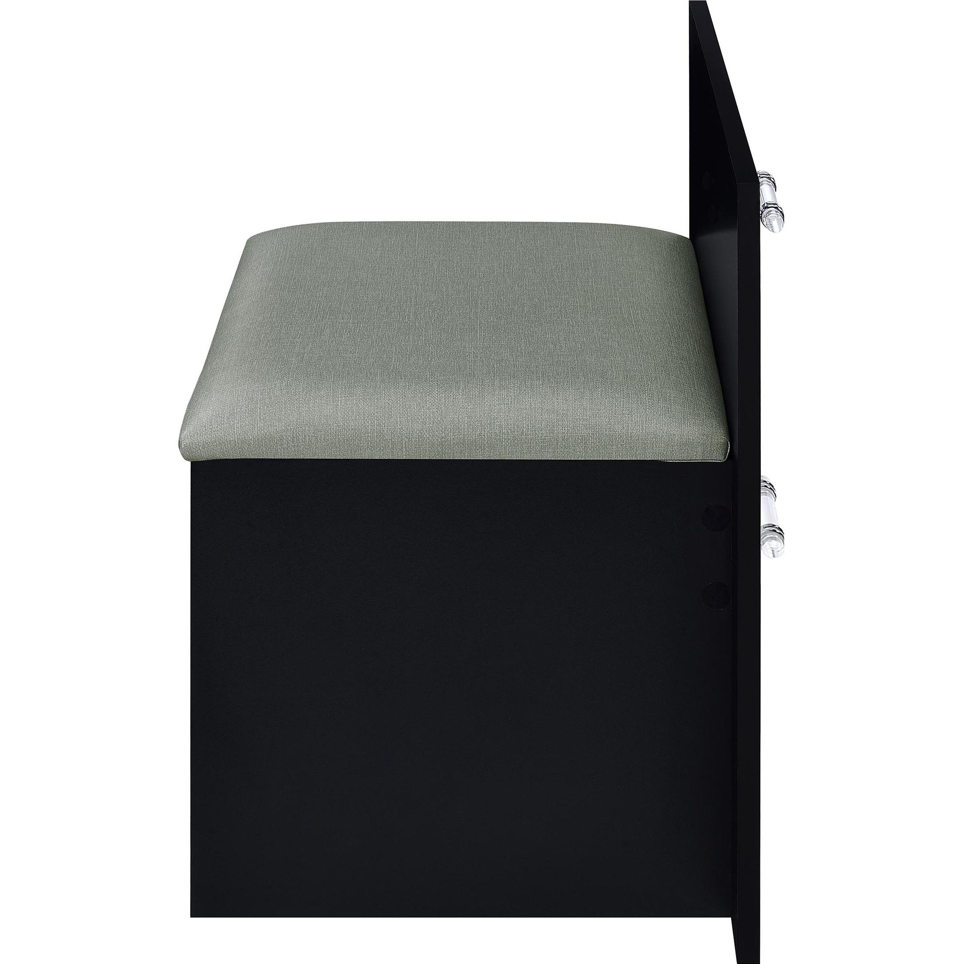 Coaster Furniture Flora 930219 2-drawer Vanity Set with LED Mirror - Black High Gloss IMAGE 15