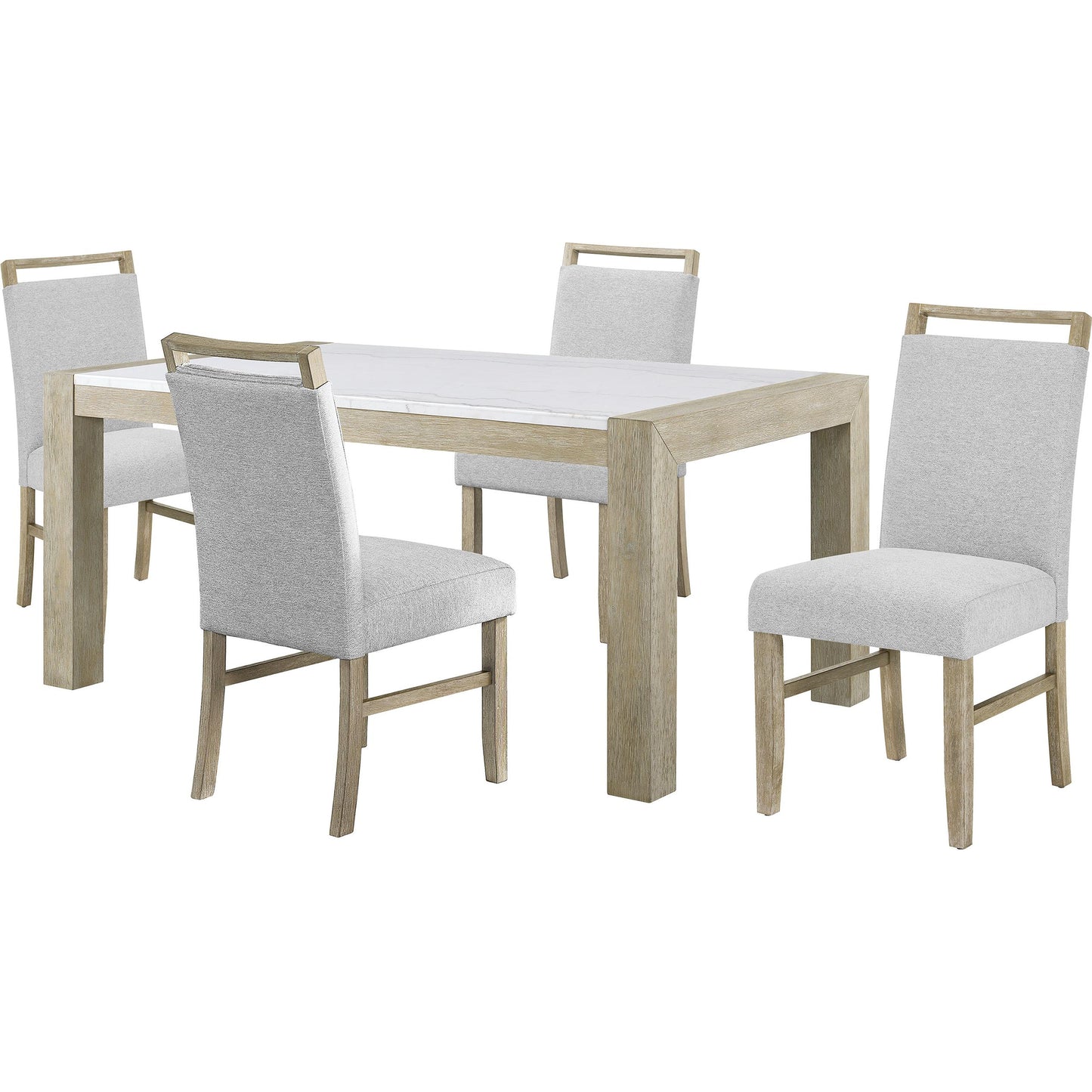  Crown Mark Dune 1321T-3866 Genuine Marble Dining Table IMAGE 4