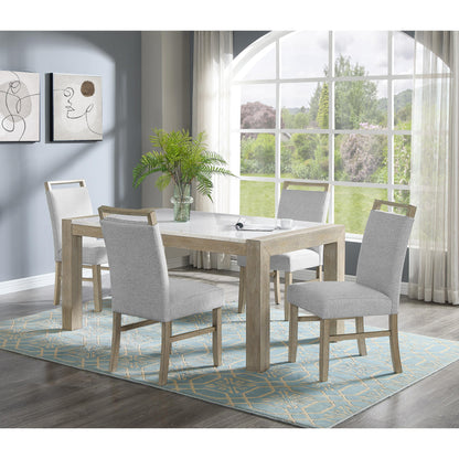  Crown Mark Dune 1321T-3866 Genuine Marble Dining Table IMAGE 6