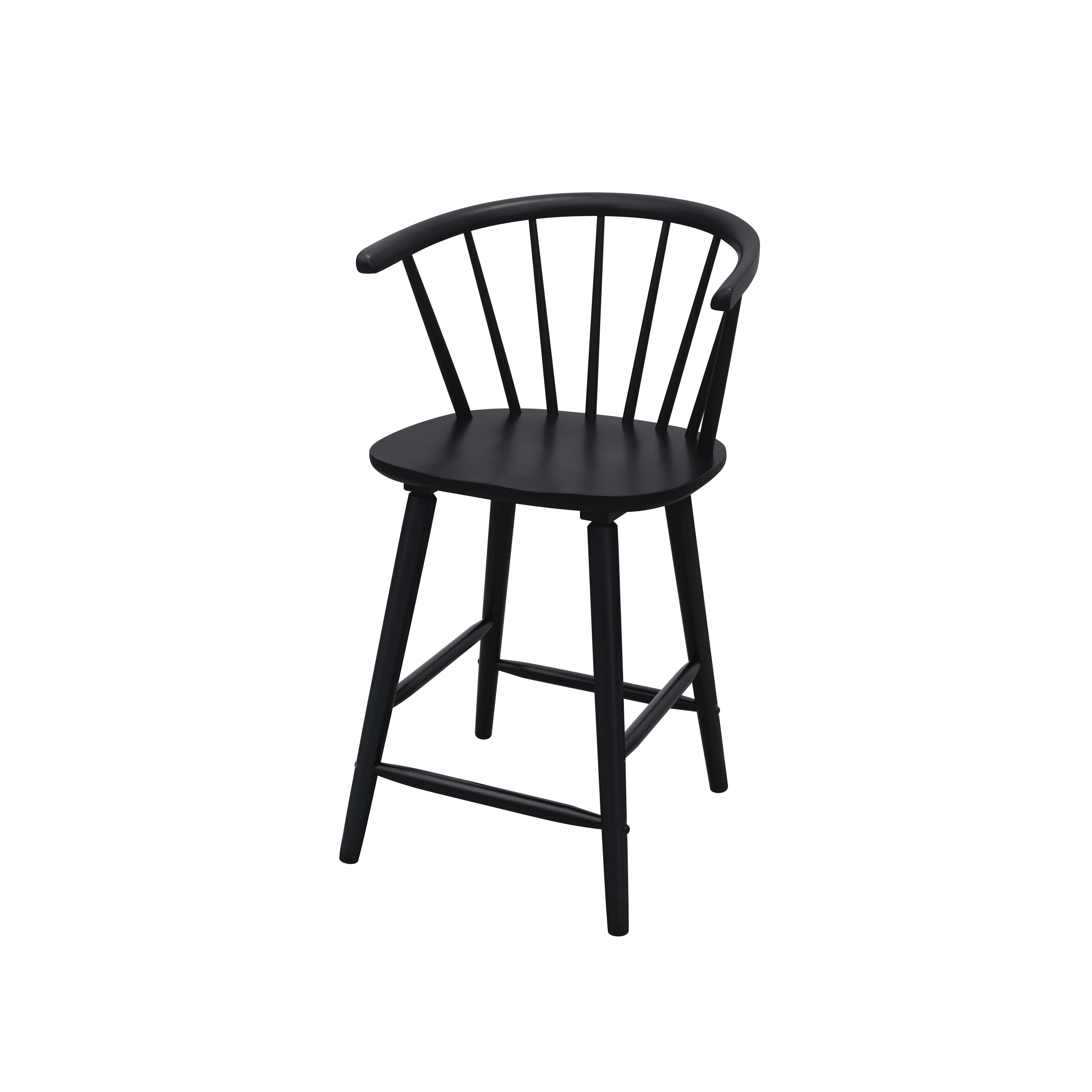  Crown Mark Janna 2981BK-24 Counter Height Stool - Black IMAGE 1