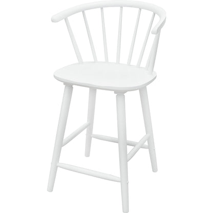  Crown Mark Janna 2981WH-24 Counter Height Stool - White IMAGE 1